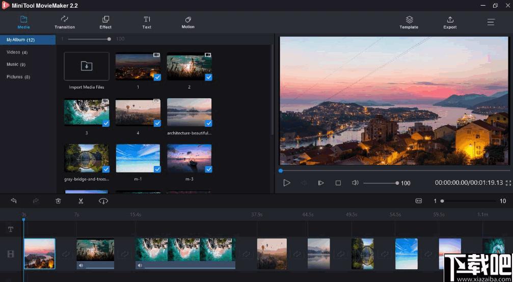 MiniTool MovieMaker下载,视频编辑,视频制作,视频剪辑
